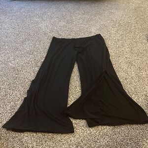 Honeyme Black Wide Leg Pants